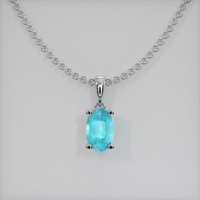 0.31 Ct. Gemstone Pendant, Platinum 950 1