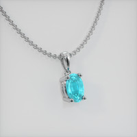 0.31 Ct. Gemstone Pendant, Platinum 950 2