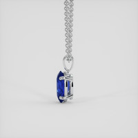 3.31 Ct. Blue Sapphire Pendant, Platinum 950 3
