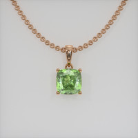 1.68 Ct. Gemstone Pendant, 14K Rose Gold 1