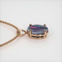 0.85 Ct. Multi Color Opal Pendant, 14K Rose Gold 3