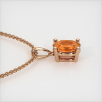 0.93 Ct. Gemstone Pendant, 14K Rose Gold 3