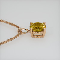 2.10 Ct. Gemstone Pendant, 14K Rose Gold 3