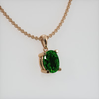 0.72 Ct. Gemstone Pendant, 14K Rose Gold 2