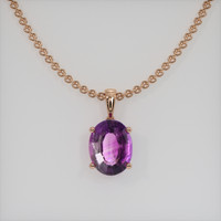 1.47 Ct. Gemstone Pendant, 14K Rose Gold 1