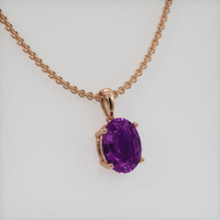 1.47 Ct. Gemstone Pendant, 14K Rose Gold 2