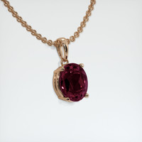 2.83 Ct. Gemstone Pendant, 14K Rose Gold 2