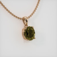 1.69 Ct. Gemstone Pendant, 14K Rose Gold 2