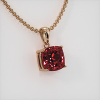 3.10 Ct. Gemstone Pendant, 14K Rose Gold 2