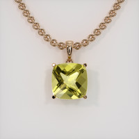 4.55 Ct. Gemstone Pendant, 14K Rose Gold 1