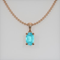 0.31 Ct. Gemstone Pendant, 14K Rose Gold 1