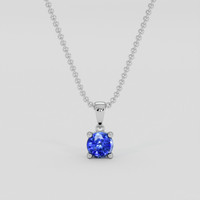 0.37 Ct. Blue Sapphire Pendant, Silver 1