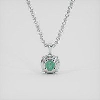 2.46 Ct. Alexandrite Pendant, 10K White Gold 4