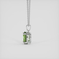 1.00 Ct. Yellowish Green to Reddish Green Alexandrite Pendant, 14K White Gold 3