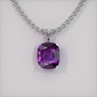 4.77 Ct. Gemstone Pendant, 14K White Gold 1