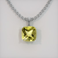 4.55 Ct. Gemstone Pendant, 14K White Gold 1