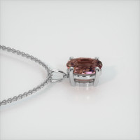 1.63 Ct. Padparadscha Sapphire Pendant, 14K White Gold 3