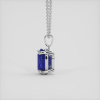 1.68 Ct. Blue Sapphire Pendant, 14K White Gold 3