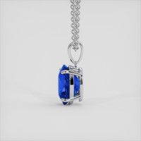5.03 Ct. Blue Sapphire Pendant, 14K White Gold 3