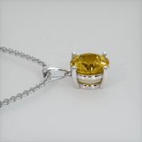2.10 Ct. Gemstone Pendant, 18K White Gold 3