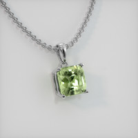 2.20 Ct. Gemstone Pendant, 18K White Gold 2