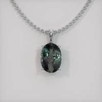 2.32 Ct. Gemstone Pendant, 18K White Gold 1