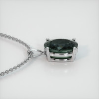 2.32 Ct. Gemstone Pendant, 18K White Gold 3