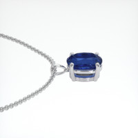 3.08 Ct. Sapphire Pendant, 18K White Gold 3