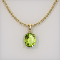 1.55 Ct. Gemstone Pendant, 14K Yellow Gold 1