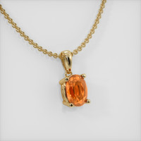 0.93 Ct. Gemstone Pendant, 14K Yellow Gold 2