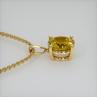 2.10 Ct. Gemstone Pendant, 14K Yellow Gold 3