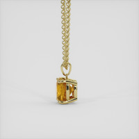 2.13 Ct. Yellowish Brown Sphene (Titanite) Pendant, 14K Yellow Gold 3