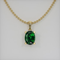 0.72 Ct. Gemstone Pendant, 14K Yellow Gold 1