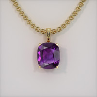 4.77 Ct. Gemstone Pendant, 14K Yellow Gold 1