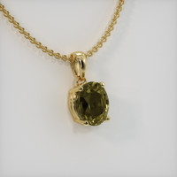 1.69 Ct. Gemstone Pendant, 14K Yellow Gold 2