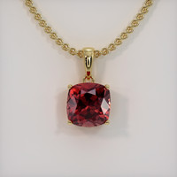 3.10 Ct. Gemstone Pendant, 14K Yellow Gold 1