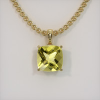 4.55 Ct. Gemstone Pendant, 14K Yellow Gold 1