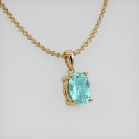 0.75 Ct. Gemstone Pendant, 14K Yellow Gold 2