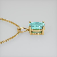 0.75 Ct. Gemstone Pendant, 14K Yellow Gold 3