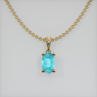 0.31 Ct. Gemstone Pendant, 14K Yellow Gold 1