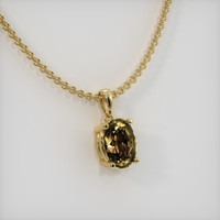 1.15 Ct. Gemstone Pendant, 18K Yellow Gold 2