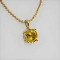 2.10 Ct. Gemstone Pendant, 18K Yellow Gold 2
