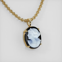 6.16 Ct. Gemstone Pendant, 18K Yellow Gold 2