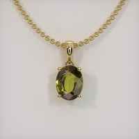 1.69 Ct. Gemstone Pendant, 18K Yellow Gold 1