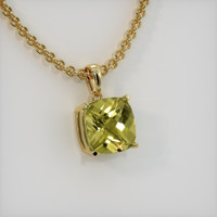 4.55 Ct. Gemstone Pendant, 18K Yellow Gold 2