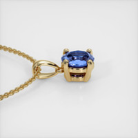 0.41 Ct. Sapphire Pendant, 18K Yellow Gold 3