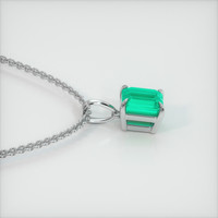 0.57 Ct. Emerald Pendant, Platinum 950 3