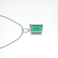 1.56 Ct. Emerald Pendant, Platinum 950 3