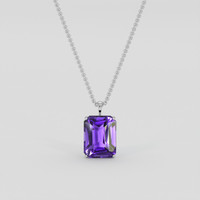 17.13 Ct. Purple Amethyst Pendant, Platinum 950 1
