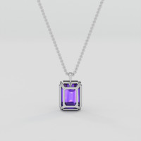 17.13 Ct. Purple Amethyst Pendant, Platinum 950 4